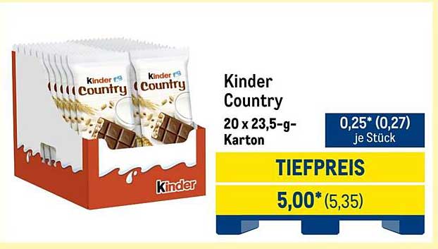 Kinder Country 20 x 23,5-g-Karton