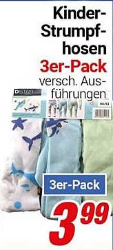 Kinder-Strumpfhosen 3er-Pack - verschiedene Ausführungen