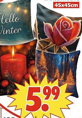 Kissen mit winterlichen Motiven - perfekt für die kalte Jahreszeit!