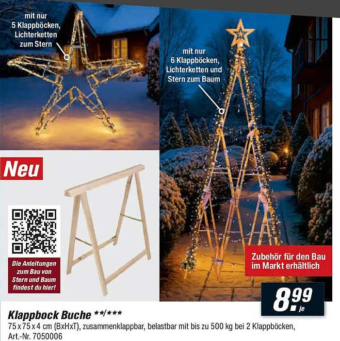 Klappbock Buche **/***