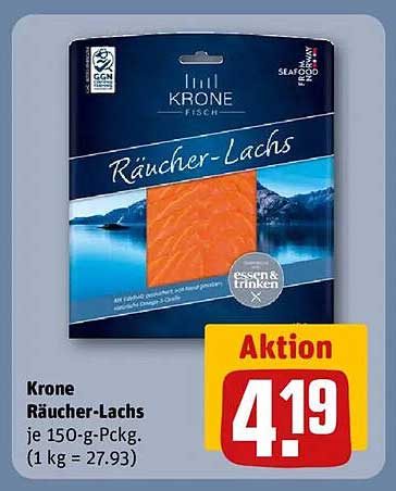 Krone Räucher-Lachs je 150-g-Pckg.