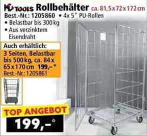 KTools Rollbehälter - Stabil & Vielseitig