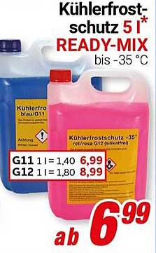 Kühlerfrostschutz 5 l READY-MIX bis -35 °C