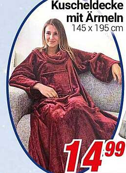 Kuscheldecke mit Ärmeln 145 x 195 cm