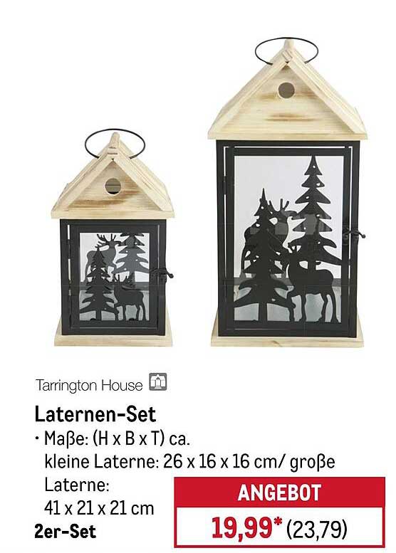Laternen-Set von Tarrington House, 2er-Set
