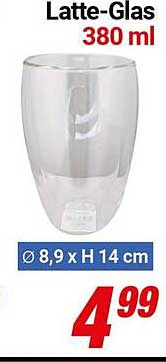 Latte-Glas 380 ml