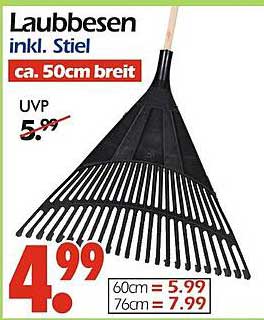 Laubbesen inkl. Stiel - ca. 50cm breit
