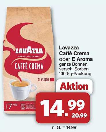 Lavazza Caffè Crema 1000-g-Packung