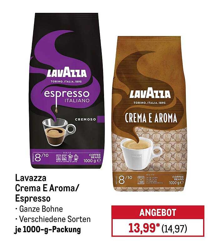 Lavazza Crema E Aroma/Espresso - Ganze Bohne