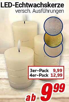 LED-Echtwachskerzen - Verschiedene Ausführungen