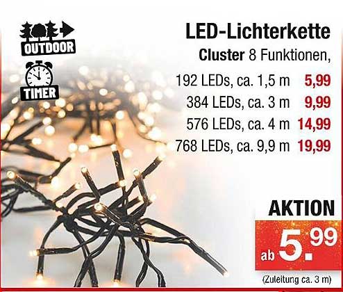 LED-Lichterkette Cluster 8 Funktionen
