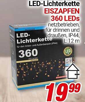 LED-Lichterkette Eiszapfen 360 LEDs