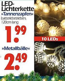 LED-Lichterkette "Tannenzapfen"