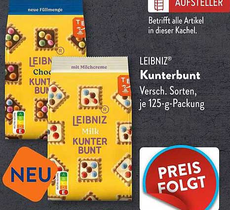 LEIBNIZ Kunterbunt - Verschiedene Sorten, jeder 125-g-Packung
