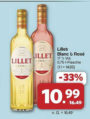 Lillet Blanc & Rosé - 0,75 l Flasche