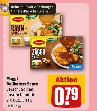 Maggi Delikatess Sauce (Rahm- und Jägersauce) 2er Pack