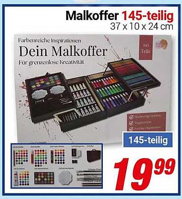 Malkoffer 145-teilig