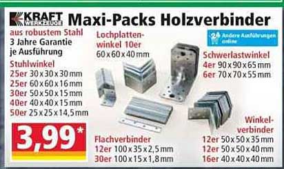Maxi-Packs Holzverbinder – robust und vielseitig