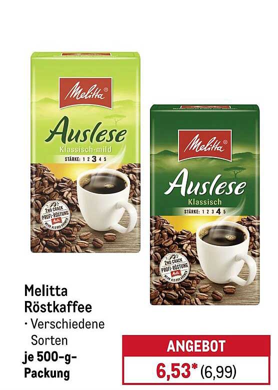 Melitta Röstkaffee - Auslese Klassisch und Klassisch-mild