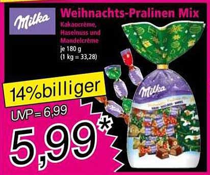 Milka Weihnachts-Pralinen Mix 180 g