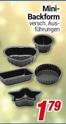 Mini-Backform – verschiedene Ausführungen