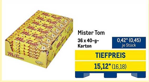 Mister Tom – 36 x 40-g-Karton