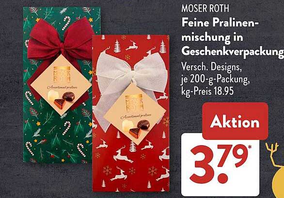 Moser Roth Feine Pralinensammlung in Geschenkverpackung