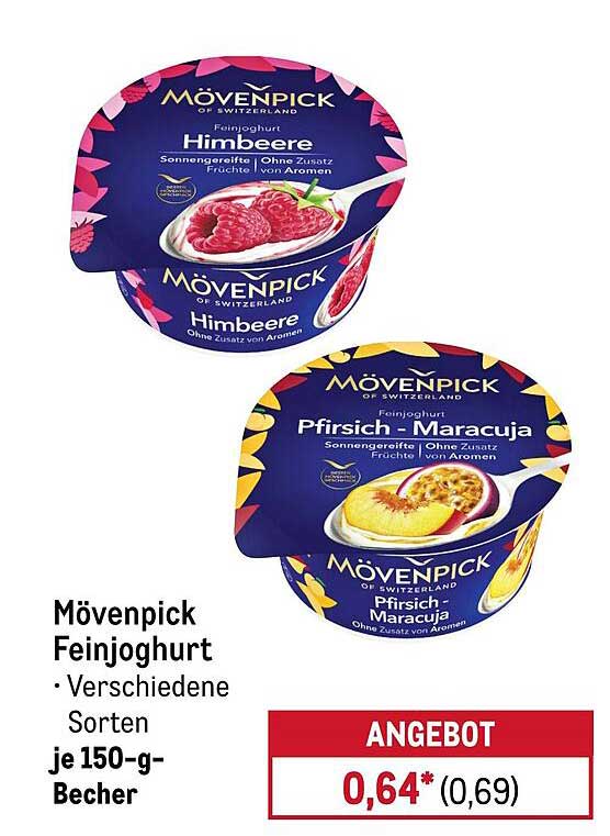 Mövenpick Feinjoghurt - Verschiedene Sorten je 150-g-Becher