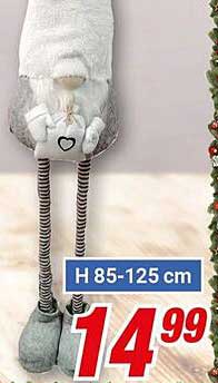 Niedlicher Weihnachtswichtel – Größe H 85-125 cm