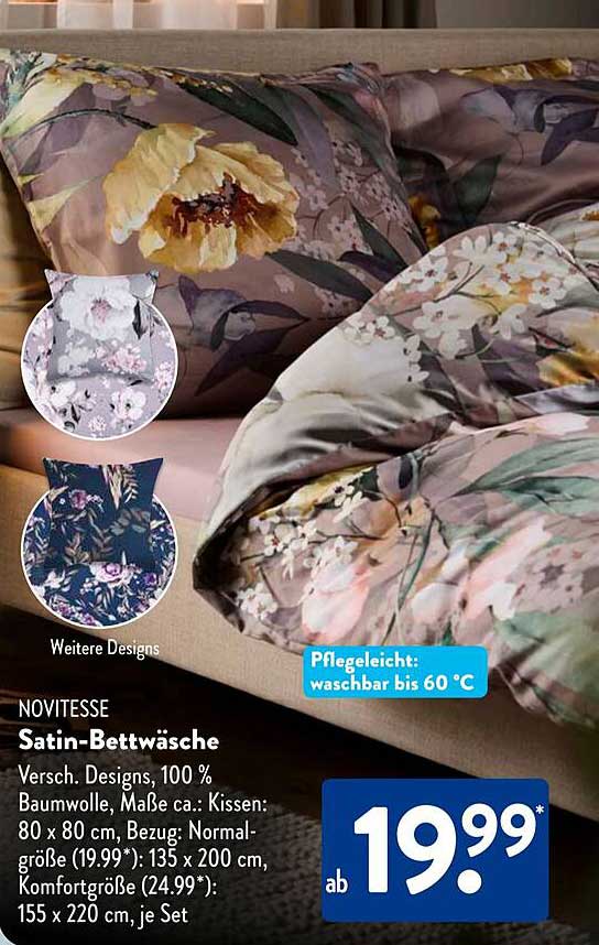 NOVITESSE Satin-Bettwäsche
