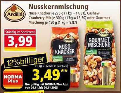 Nusskernmischung von Ardilla – Jetzt im Norma-Prospekt!