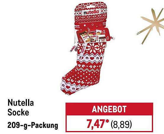 Nutella Socke 209-g-Packung