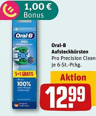 Oral-B Aufsteckbürsten Pro Precision Clean je 6-St.-Pckg.