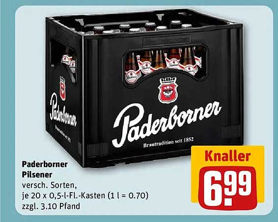 Paderborner Pilsener - Knaller-Angebot