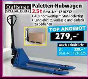 Paletten-Hubwagen 2,5t von Craftsman