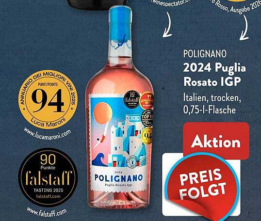 POLIGNANO 2024 Puglia Rosato IGP, 0,75-Liter-Flasche
