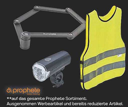 Prophete Fahrradzubehör-Set: Sicherheit und Stil für jeden Radfahrer