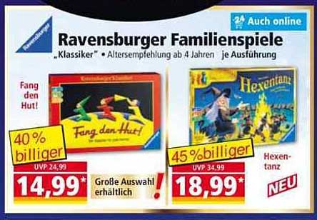 Ravensburger Familienspiel 'Fang den Hut!' - 40 % billiger!