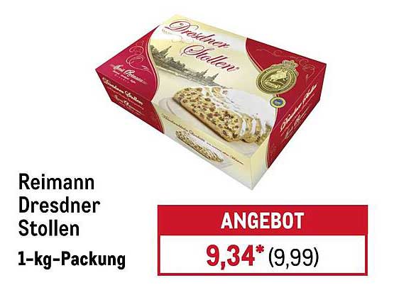 Reimann Dresdner Stollen 1-kg-Packung
