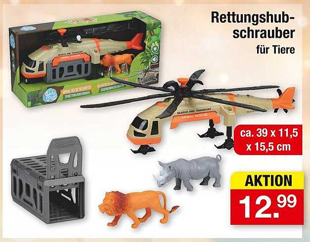 Rettungshubschrauber für Tiere