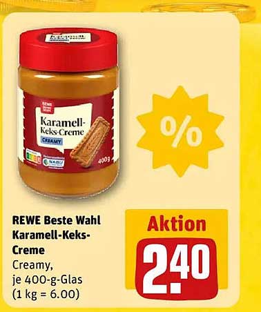 REWE Beste Wahl Karamell-Keks-Creme 400 g