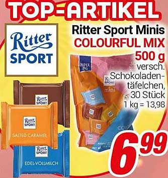 Ritter Sport Minis COLOURFUL MIX 500 g