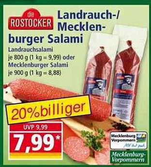 Rostocker Landrauch-/Mecklenburgburger Salami