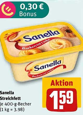 Sanella Streichfett 400 g Becher