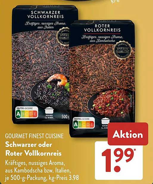 Schwarzer oder Roter Vollkornreis