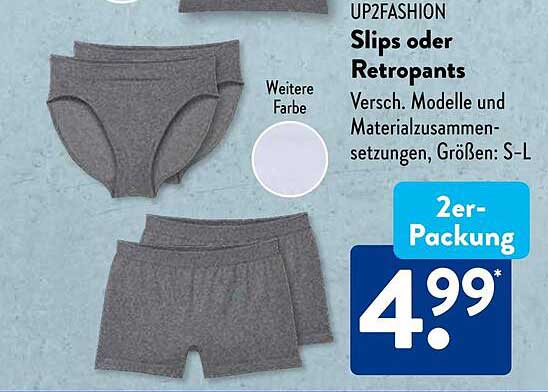 Slips oder Retropants - 2er-Packung