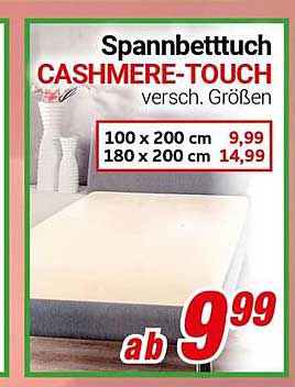 Spanbettuch CASHMERE-TOUCH in verschiedenen Größen