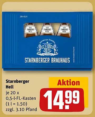 Starnberger Hell – 20 x 0,5 l-Fl.-Kasten