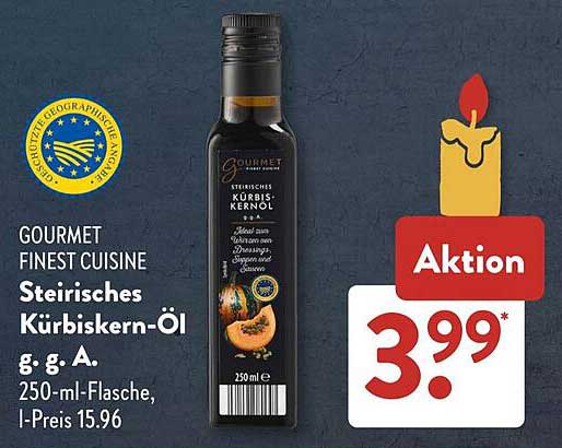 Steirisches Kürbiskern-Öl g. g. A. – Gourmet Finest Cuisine