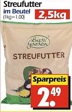 Streufutter im Beutel (2,5 kg)